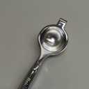 Rekix Lemon Squeezer, Max Extraction Hand Press Lemon Juicer, Heavy Duty Manual Orange Juicer, Sturdy Metal Lime Squeezer, Durable Handheld Citrus Fruit Squeezer for Kitchen Bar, Exprimidor De Limones (Silver)