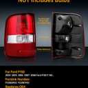 OKLPF Rear Brake Tail Light Compatible With 2004 2005 2006 2007 2008 Ford F150 F-150 Replacement Red Taillight Assembly,Includes a Luxurious Box,Driver and Passenger Side