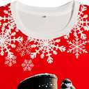Christmas Sweatshirts for Women:Funny Snowman Printing Xmas Holiday Crewneck Long Sleeve Pullover Top (L)