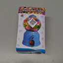 Fdit Portable Children Candy Machine Plastic Mini Gumballs Dispenser Kids Kindergarten Gift(Blue)