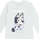 Bluey Bingo Chilli Mom Bandit Dad Long Sleeve Matching Family T-Shirt Toddler to Adult