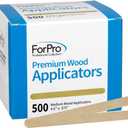 ForPro Professional Collection Premium Wood, Non-Sterile, Hair Removal Waxing Applicators, Medium, 4.5 L x .375 W, 500-Count
