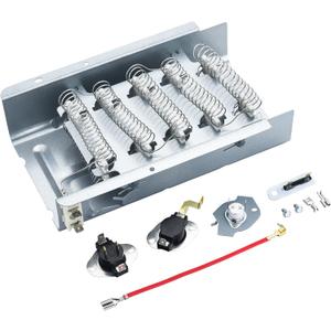 279838 Dryer Heating Element Kit, Fits Whirlpool Cabrio Kenmore Amana Maytag Roper, Replace W10724237 279837 WP279837 AP3094254 2438 279838A 279838VP 3398063 3398064 3403585 8565582 EA33431 PS334313