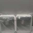 6PCS Large Clear Hard Shell Zippered Case, Diaper Bag Organizing Pouches, Waterproof Cosmetic Bag, Kid's Toy Storage Organizer Bins, Pencil Case.