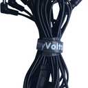 5-way power splitter cable for Korg Volca by MyVolts - Black (5-way splitter only)
