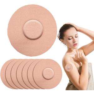 60 Pack Freestyle Adhesive Patches,Waterproof & Sweatproof CGM Sensor Cover for Libre 1/2/3(Compatible with Guardian 3,Enlite, Dexcom G6,G5, G4),Continuous Pre-Cut Glucose Monitor Protection Tape