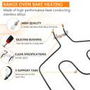 UPGRADED WB44T10011 Oven Range Stove Bake Element by Blutoget - Fit for General Electric Hotpoint Ken-more Ranges JBP78WB4WW JBP66WB4WW JBP78WB1WW JCBP80SK2SS WB44T10059 AP2030997 PS249286 EAP249286