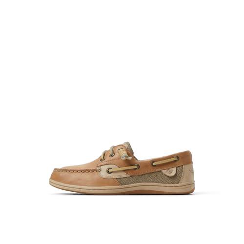 Sperry Women's Songfish 3-Eye Boat Shoe, Linen Multi, 8