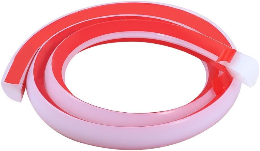 3/4 Inch Flexible Quarter Round Molding, 4.9Ft Trim Molding with Self Adhesive for Wall Tile Edge Floor Corner, Staircase Cabinet Tub (Transparent)