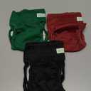 wegreeco Washable Female Dog Diapers (Pack of 3) (Small (Newborn-10.5" Waist), Burgundy, Black, Jade)