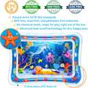Yeeeasy Tummy Time Water Mat Inflatable Tummy Time Water Play Mat for Babies, Infants and Toddlers 3 to 24 Months Promote Development Toys Baby Toys essentials and Gifts