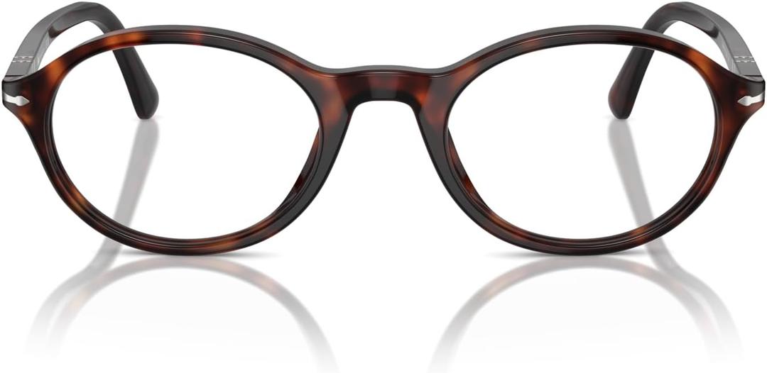 Persol Po3351v Oval Sunglasses (Havana/Demo Lens)