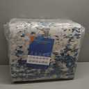 10x13 Modern Abstract Area Rug Faux Wool Low Pile Ultra Soft Stain Resistant Accent Washable Non Slip Non Shedding Throw Rug for Living Room Bedroom Home Decor, Navy