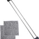 Dishcloth Drying Rack Sink with 2 Rags, Dish Towel Rack Stretchable Wash Dish Cloth Holder for Kitchen Stainless Dish Rag Holder for Sink Accessories for Drying