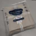 MooMee Bedding Duvet Cover Set 100% Washed Cotton Linen Like Textured Breathable Durable Soft Comfy (Heathered Taupe, Queen 90"x90")