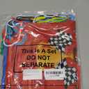 Capoda 16 Pcs Race Car Party Favor Bags Racing Drawstring Backpack Colorful Racing Cars Goodie Candy Bags for Boys Race Car Theme Birthday Supplies Baby Shower Party Decor, 8 Styles, 11.8 x 9.8 Inches