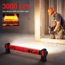Work Light, 3000LM Ultra Bright LED Magnetic Light Bar, 5200mAh Cordless Rechargeable Work Lights with Hooks, Portable Under Hood Lights Machanic Tools for Car Repairing, Inspection, Garage, Emergency