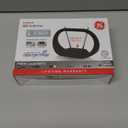 GE Modern Loop Rabbit Ears Indoor TV Antenna, 15 inch Extendable Dipoles, 4K 1080P VHF UHF, Tabletop Antenna, Digital HDTV Antenna, Smart TV Compatible, 4ft Coaxial Cable, Black, 33675