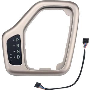 RARAYC 5YD27LS5AA Upgrade Transmission Shifter Bezel with Harness Fit Compatible with 2014-2018 Jeep Cherokee 68413957AA 601-401 Transmission Shifting Bezel Trim