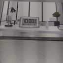 WallarGe Atomic Clock with Outdoor and Indoor Temperature - 12.5 Inch Self-Setting Digital Clock Large Display, Battery Operated Wall Clocks or Desk Clocks for Bedroom, Livingroom, Office