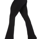 Sunzel Womens Flare Leggings No Front Seam Flare Yoga Pants with Tummy Control Crossover High Waist, Size L