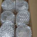 Hobnail Drinking Glasses Set of 6, 10 oz, Cocktail Glasses Vintage Glasses Drinking Set Glass Cups Mixed Drinkware Set Vintage Glassware Set for Juice, Cocktail, Whisky, Soda, Beverages. Clear