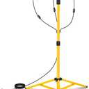 36000 Lumen Work Lights with Stand, 3 Adjustable Head LED Work Light with Adjustable and Foldable Tripod Stand, IP67 Waterproof Lamp Individual Switch with 16FT Cord for Outdoor Construction Lighting