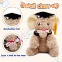 Plush Graduation Elephant Stuffed Animal Toy with Cap & Certificate, Elephant Stuffed Plush Graduation Gifts for Boys & Girls, 9.25 Inch