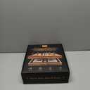 Large 23 inches Horse Racing Board Game with 11 Luxury Metal Horses, Foldable Wood Horse Race Board Game with 2 Sets of Dice, 2 Boxes of Cards for Parties and Gambling (Medium, Black)