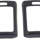 HIGH FLYING for Subaru WRX, STi 2015-2021, XV Crosstrek 13-17 Car Accessories Dashboard Console Side A/C Air Vent Cover Trim Carbon Fiber Grain ABS 2pcs