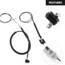 Left Right Power Sliding Door Cable Kit - Compatible for Honda Odyssey 2011-2020 - Replace Part 72546-TK8-A01 - Set of 2