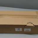 BAMEOS RGB LED Floating Shelves for Wall, 35" Wall Mounted Wooden Shelves with Invisible Brackets, Set of 2, Hanging Wall Shelves for Bedroom, Living Room, Kitchen, Study (White) (35 x 7)