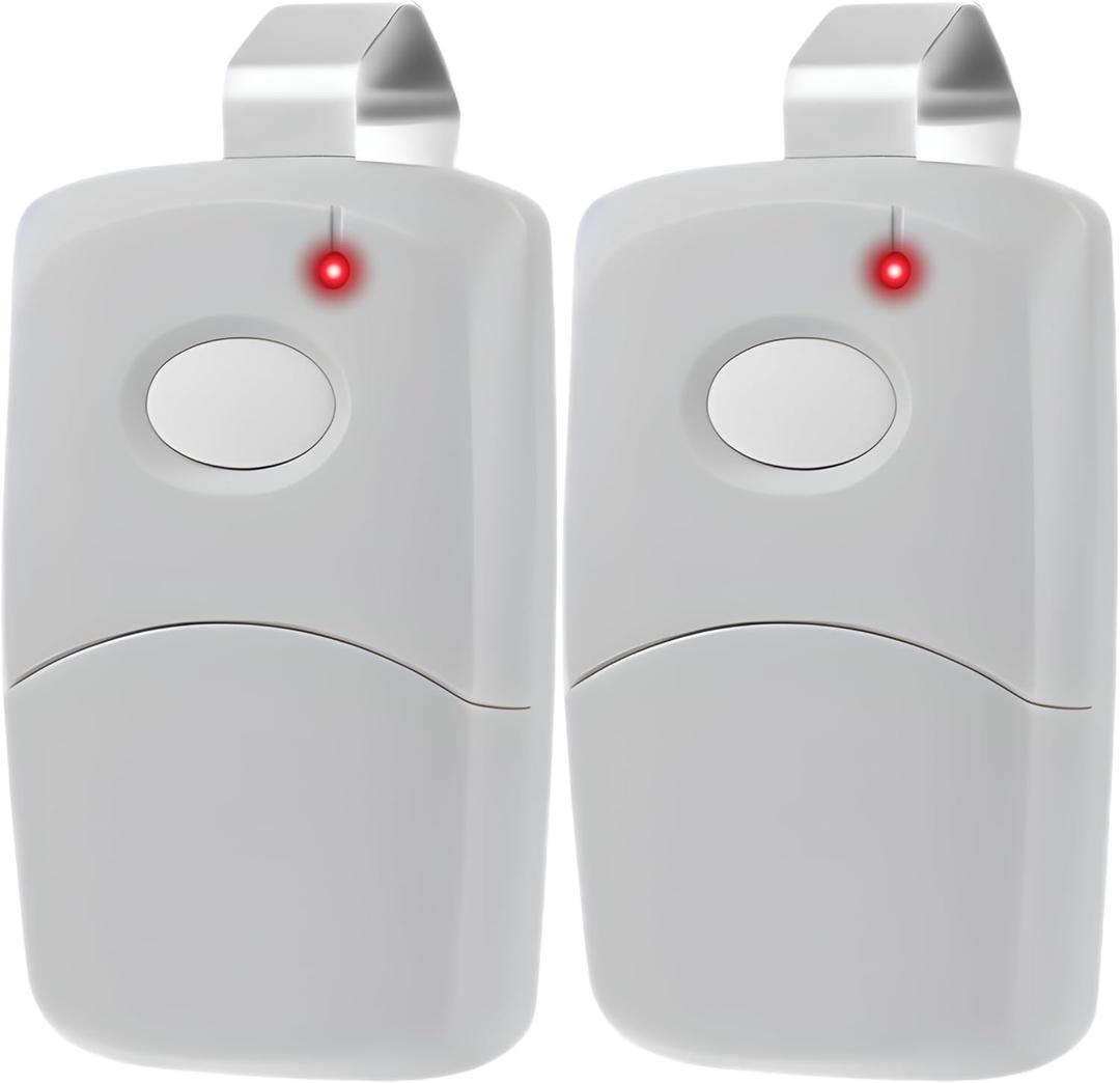 Garage Stop 2X Garage Door Opener Remote for Multicode Linear 308911, 10 dip Switch Gate Opener Remote 300MHz, Garage Clicker Replacement (Two)