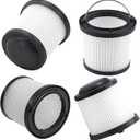 4 Pack PVF110 Replacement Filter for Black and Decker Handheld Pivot Vacuums PHV1810, PHV1210, PHV1410, BDH2000PL, BDH2020FLFH, BDH1620FLFH, Part # 90552433, Washable Hand Vac Filters