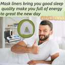 8 Pack N20 Nasal CPAP Mask Liners Compatible with Small Size N20 Nasal Mask Cushions. Enjoy Silky Comfort, Reducing Facial Redness and Pressure Marks for Enhanced Comfort (Ice White)(S)