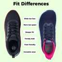 PERSOUL Wide Toe Box Shoes Women Arch Support Walking Sneakers Comfoty Orthotic Tennis Running Shoes for Plantar Fasciitis Bunions GreyPink US 10
