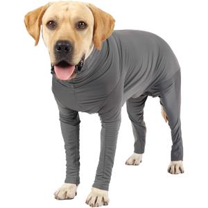 Dog Onesie After Surgery Recovery Suit for Small Miedium Large Female Male Neuter Dogs Pet Surgical Anxiety Body Suits Claming Pajamas (XXL, Grey)