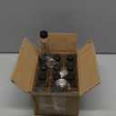 12 Pack, 2 oz Small Clear Glass Bottles w/Lid & 3 Funnels - 60ml Boston Shot Bottles for Health, Immunity, Potion, Wellness, Sample, Ginger, Juice - Mini Personal Care & Beauty Travel Bottle