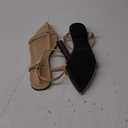 Athlefit Flat Sandals for Women Comfortable Buckle Strappy Sandals Pointed Open Toe Ankle Strap Sandals 5.5