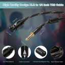 XLR to 1/4 Inch (6.35mm) TRS Cable, Balanced XLR Female to 1/4 Adapter 6FT 2Pack, Quarter Inch to Microphone Cable