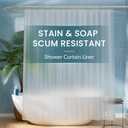 Titanker Extra Long Shower Curtain Liner 72 x 84 Plastic Frosted Shower Liner Waterproof Shower Curtain Liner PEVA Shower Curtains for Bathroom with Magnets and Rustproof Metal Grommets