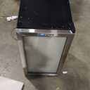 NewAir 27 Bottle Wine Fridge, Freestanding or Built-In Refrigerator, Stainless Steel Cooler, UV Protected Glass Door with Lock and Handle, Compressor Cooling