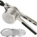 Pack of 2 Mindful Design Large 15oz Potato Ricer, Heavy Duty Stainless Steel Potato Masher and Ricer Kitchen Tool, Press and Mash Kitchen Gadget For Perfect Mashed Potatoes Every time