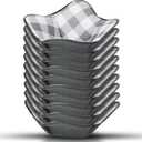 Geiserailie 10 Pcs Hot Bowl Holder Microwave Safe Bowl Cozy Multipurpose Heat Proof Plate Holder to Prevent Hand from Heat and Maintain Food Warm(Grey)