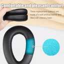 INF Replacement Earpads Cushions for Sennheiser PXC550 PXC480 MB660 Headphones, 1 Pair Ear Pads with Soft Memory Foam with Premium Protein Leather, Noise Isolating Earpads(Black)