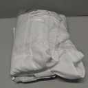 GFCC 8FTX10FT White Backdrop Background for Photography Photo Booth Backdrop for Photoshoot Background Screen Video Recording Parties Curtain