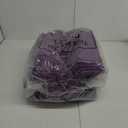 Reginary Reusable Totes Bags - 100 Pcs Non Woven Grocery Handle Bags for Shop Events & Retail Store(Purple)