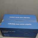 Surtime Ceiling Fans with Lights-36 Low Profile Ceiling Fan with Light and Remote/APP Control, Flush Mount, DC Reversible, LED Dimmable Black Ceiling Fans for Bedroom, Indoor/Outdoor Patio Use (Black)