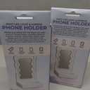 2 x Wavy LED Light & Mirror Phone Holder