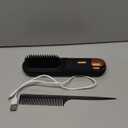 Go Brush Pro 2026 Hair Straightener Brush 300 Million Negative Ionic Portable Hair Straightener Comb for Women with 4 Temps Fast Heating MCH Ceramic Coating Smooth Frizz  Free Hair Shining Black